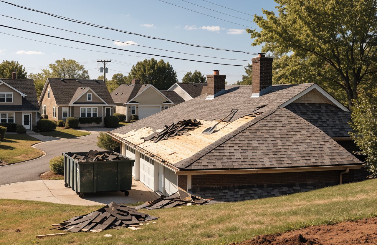 Roof Replacement work underway in Little Rock