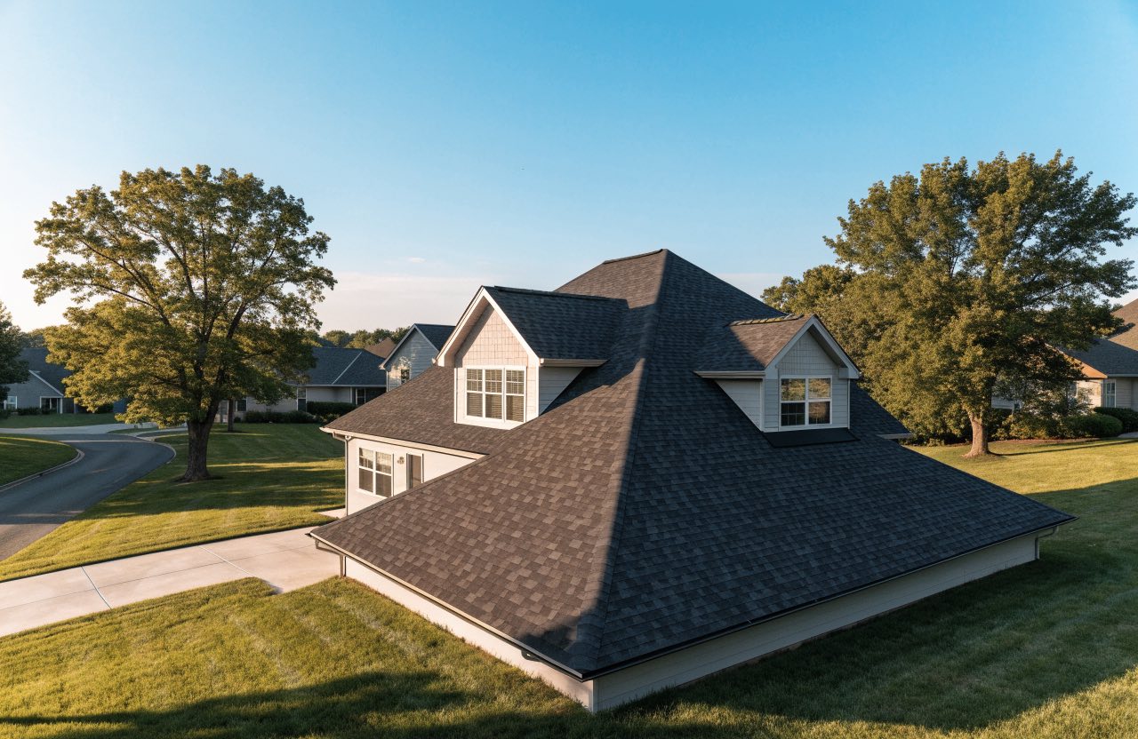 Finished roof replacement project in Central Arkansas