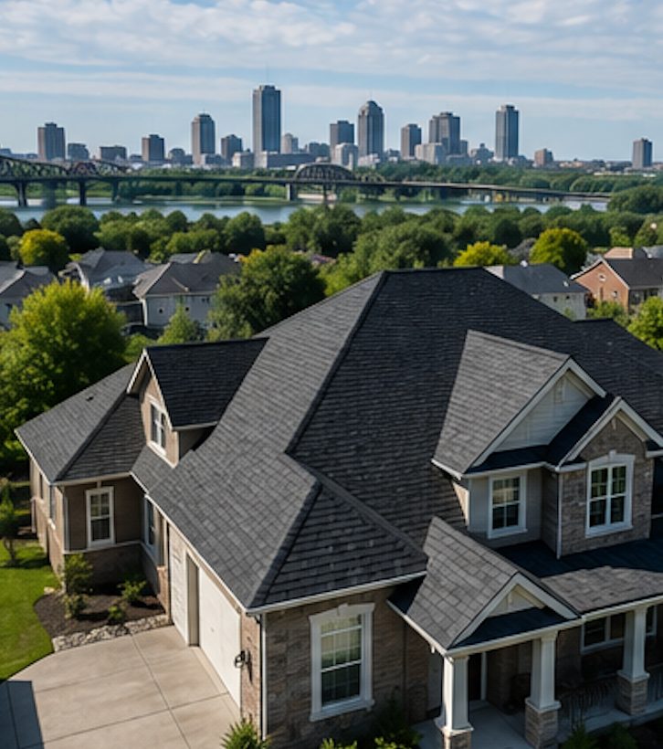 Close inspection of roof replacement details